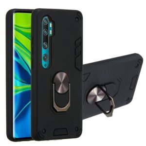 For Xiaomi Mi CC9 Pro / Mi Note 10 / Mi Note 10 Pro 2 in 1 Armour Series PC + TPU Protective Case with Ring Holder(Black) (OEM)