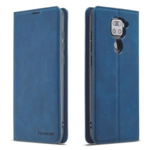 For Xiaomi Redmi Note 9 Forwenw Dream Series Oil Edge Strong Magnetism Horizontal Flip Leather Case with Holder & Card Slots & Wallet & Photo Frame(Blue) (Forwenw) (OEM)