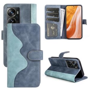 For ZTE Axon 40 Pro Stitching Horizontal Flip Leather Phone Case(Blue) (OEM)