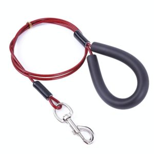 Pet Bite-Proof Wire Traction Rope, Length: 200cm(Red) (OEM)