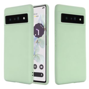 For Google Pixel 7 Pro Pure Color Liquid Silicone Shockproof Phone Case(Green) (OEM)