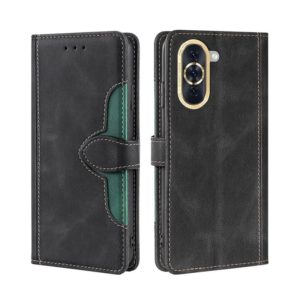 For Huawei nova 10 Skin Feel Magnetic Buckle Leather Phone Case(Black) (OEM)