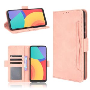 For TCL 20Y / Alcatel 1S 2021 Skin Feel Calf Pattern Leather Phone Case(Pink) (OEM)