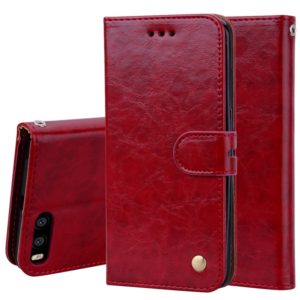 Business Style Oil Wax Texture Horizontal Flip Leather Case for Xiaomi Mi 6, with Holder & Card Slots & Wallet(Red) (OEM)