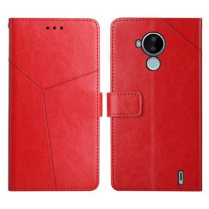 For Nokia C30 Y Stitching Horizontal Flip Leather Phone Case(Red) (OEM)