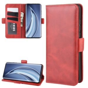 For Xiaomi Mi 10 Dual-side Magnetic Buckle Horizontal Flip Leather Case with Holder & Card Slots & Wallet(Red) (OEM)