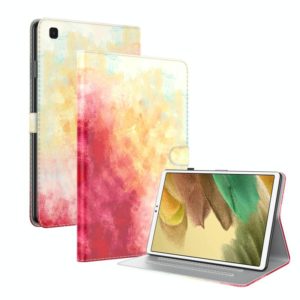 For Samsung Galaxy Tab A7 Lite 8.4 T220 / T225 Voltage Watercolor Pattern Skin Feel Magnetic Horizontal Flip PU Leather Case with Holder & Card Slots & Photo Frame(Spring Cherry) (OEM)