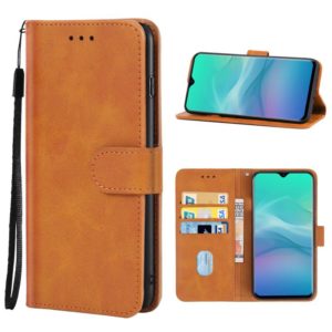 Leather Phone Case For Blackview A60 Plus(Brown) (OEM)