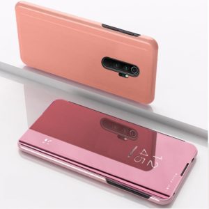 For Xiaomi Redmi Note 8 Pro Plating Mirror Horizontal Flip Leather with Bracket Holster(Rose Gold) (OEM)
