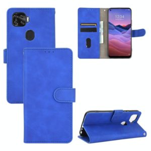 For ZTE A1 ZTG01 Solid Color Skin Feel Magnetic Buckle Horizontal Flip Calf Texture PU Leather Case with Holder & Card Slots & Wallet(Blue) (OEM)
