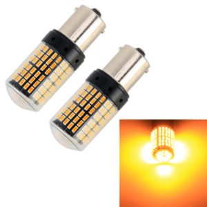 2 PCS 1156 / BA15S DC12V / 18W / 1080LM Car Auto Turn Lights with SMD-3014 Lamps (Yellow Light) (OEM)