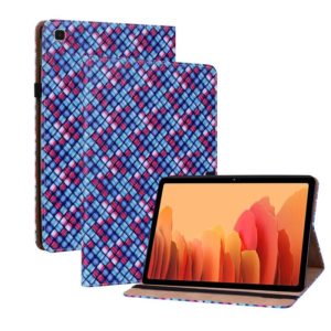 For Samsung Galaxy Tab A7 10.4 2020 Color Weave Smart Leather Tablet Case(Blue) (OEM)