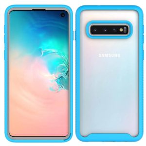 For Samsung Galaxy S10 Starry Sky Solid Color Series Shockproof PC + TPU Protective Case(Baby Blue) (OEM)