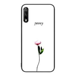 For Honor 9X Colorful Painted Glass Phone Case(A Flower) (OEM)