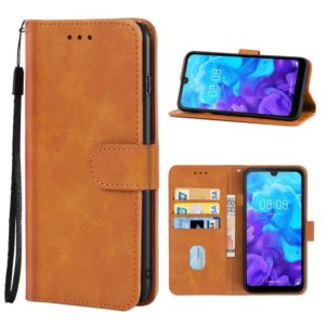 For Huawei Y5 2019 Leather Phone Case(Brown) (OEM)