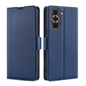 For Huawei nova 10 Pro Ultra-thin Voltage Side Buckle Horizontal Flip Leather Phone Case(Blue) (OEM)