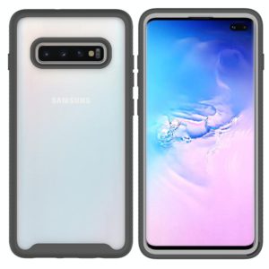 For Samsung Galaxy S10 Plus Starry Sky Solid Color Series Shockproof PC + TPU Protective Case(Black) (OEM)