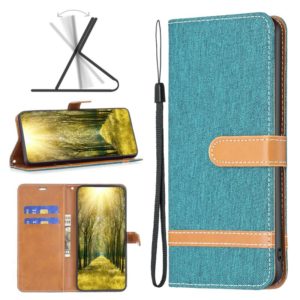 For Nokia G11 / G21 Color Matching Denim Texture Horizontal Flip Leather Case(Green) (OEM)