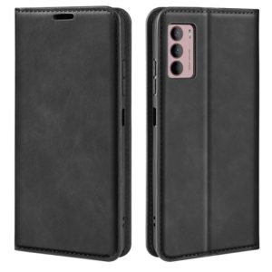 For Motorola Moto G42 Retro-skin Magnetic Suction Leather Phone Case(Black) (OEM)