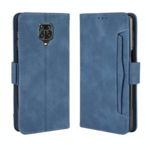 For Xiaomi Redmi Note 9 Pro / Note 9s / Note 9 Pro Max Wallet Style Skin Feel Calf Pattern Leather Case with Separate Card Slot(Blue) (OEM)
