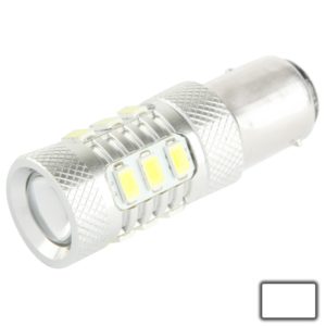 1157 11W White LED Brake Light for Vehicles, DC 12-30V, 12 LED SMD 5630 Light + 5W 1 LED CREE Light (OEM)