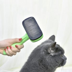 Pet Hair Removal Comb Automatic Hair Removal Brush Dog Hair Grooming Comb Cleaning Supplies (OEM)