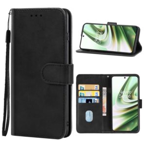 For OnePlus 10R Leather Phone Case(Black) (OEM)