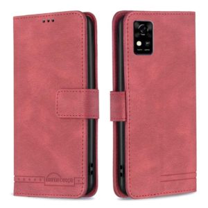 For ZTE Blade A31 Magnetic Clasp RFID Blocking Anti-Theft Leather Phone Case with Holder & Card Slots & Wallet(Red) (OEM)