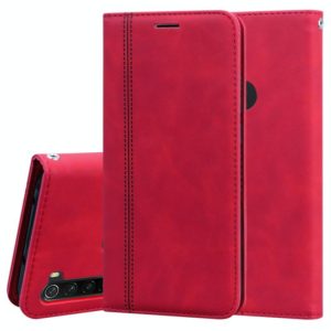 For Xiaomi Redmi Note 8 Frosted Business Magnetic Horizontal Flip PU Leather Case with Holder & Card Slot & Lanyard(Red) (OEM)