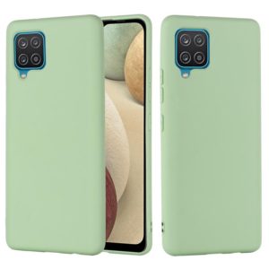 For Samsung Galaxy A22 4G Solid Color Liquid Silicone Dropproof Full Coverage Protective Case(Green) (OEM)