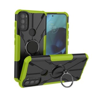 For Motorola Moto G71 5G Armor Bear Shockproof PC + TPU Phone Case(Green) (OEM)