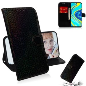 For Xiaomi Redmi Note 9S & Note 9 Pro Max Solid Color Colorful Magnetic Buckle Horizontal Flip PU Leather Case with Holder & Card Slots & Wallet & Lanyard(Black) (OEM)
