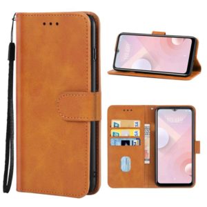 Leather Phone Case For HTC Desire 20+(Brown) (OEM)