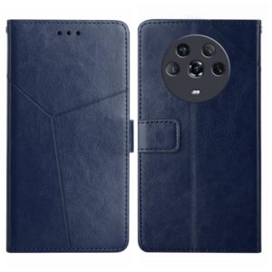 For Honor Magic4 Y Stitching Horizontal Flip Leather Phone Case(Blue) (OEM)