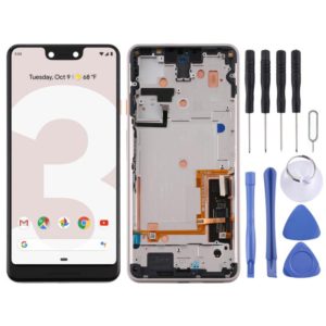 OEM LCD Screen for Google Pixel 3 XL Digitizer Full Assembly with Frame (Gold) (OEM)