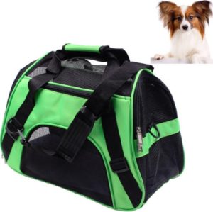 Portable Pet Backpack Dog Go Out Messenger Folding Bag Pet Supplies, Specification: Medium(Green) (OEM)
