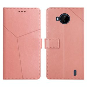 For Nokia C20 Plus Y Stitching Horizontal Flip Leather Phone Case(Rose Gold) (OEM)