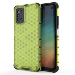 For Samsung Galaxy F52 5G Shockproof Honeycomb PC + TPU Protective Case(Green) (OEM)