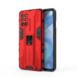 For OnePlus 9R Supersonic PC + TPU Shock-proof Protective Case with Holder(Red) (OEM)