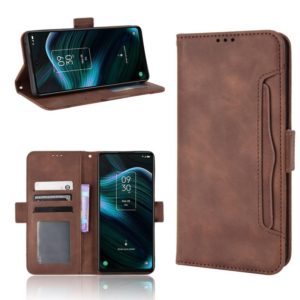 For TCL Stylus 5G Skin Feel Calf Texture Card Slots Leather Phone Case(Brown) (OEM)