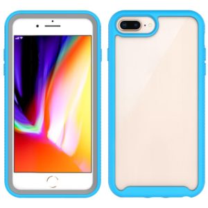 For iPhone 6 Plus / 7 Plus / 8 Plus Starry Sky Solid Color Series Shockproof PC + TPU Protective Case(Light Blue) (OEM)