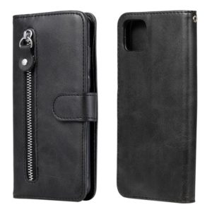 For OPPO Realme C11 Fashion Calf Texture Zipper Horizontal Flip Leather Case with Holder & Card Slots & Wallet(Black) (OEM)