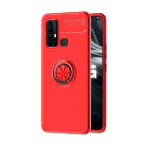 For VIVO Y50 Metal Ring Holder 360 Degree Rotating TPU Case(Red+Red) (OEM)