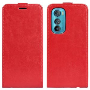 For Motorola Moto Edge 30 5G R64 Texture Vertical Flip Leather Phone Case(Red) (OEM)