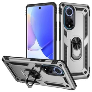 For Huawei nova 9 Shockproof TPU + PC Holder Phone Case(Silver) (OEM)