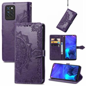 For Infinix Note 10 Pro Mandala Embossing Pattern Horizontal Flip Leather Case with Holder & Card Slots & Wallet & Lanyard(Purple) (OEM)