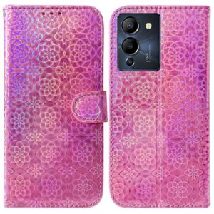 For Infinix Note 12 G96/X670 Colorful Magnetic Buckle Leather Phone Case(Pink) (OEM)