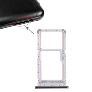 SIM Card Tray + SIM Card Tray / Micro SD Card Tray for Xiaomi Redmi Note 6 Pro (Black) (OEM)