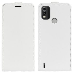 For Nokia C21 Plus R64 Texture Vertical Flip Leather Phone Case(White) (OEM)