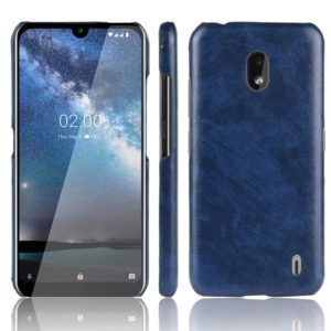 Shockproof Litchi Texture PC + PU Case For Nokia 2.2(Blue) (OEM)